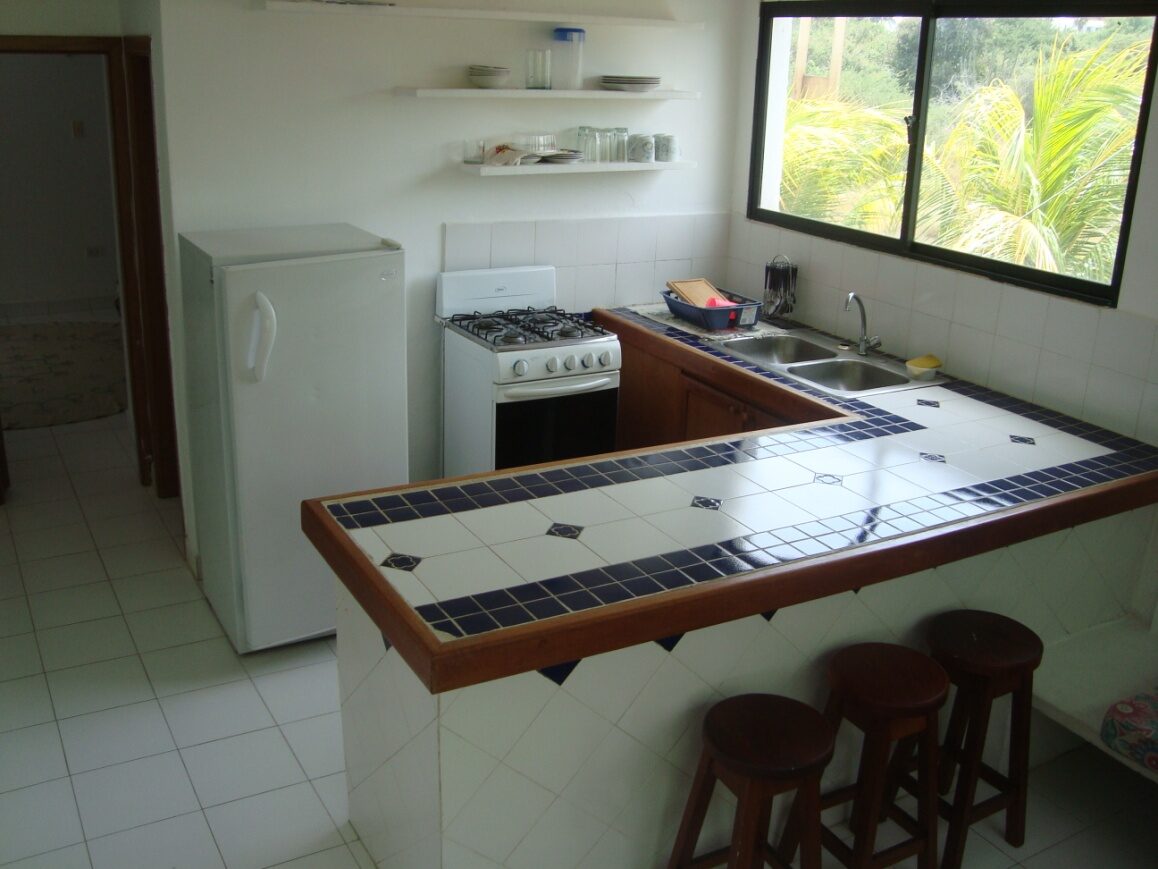 Kitchenette de uno de los apartamentos