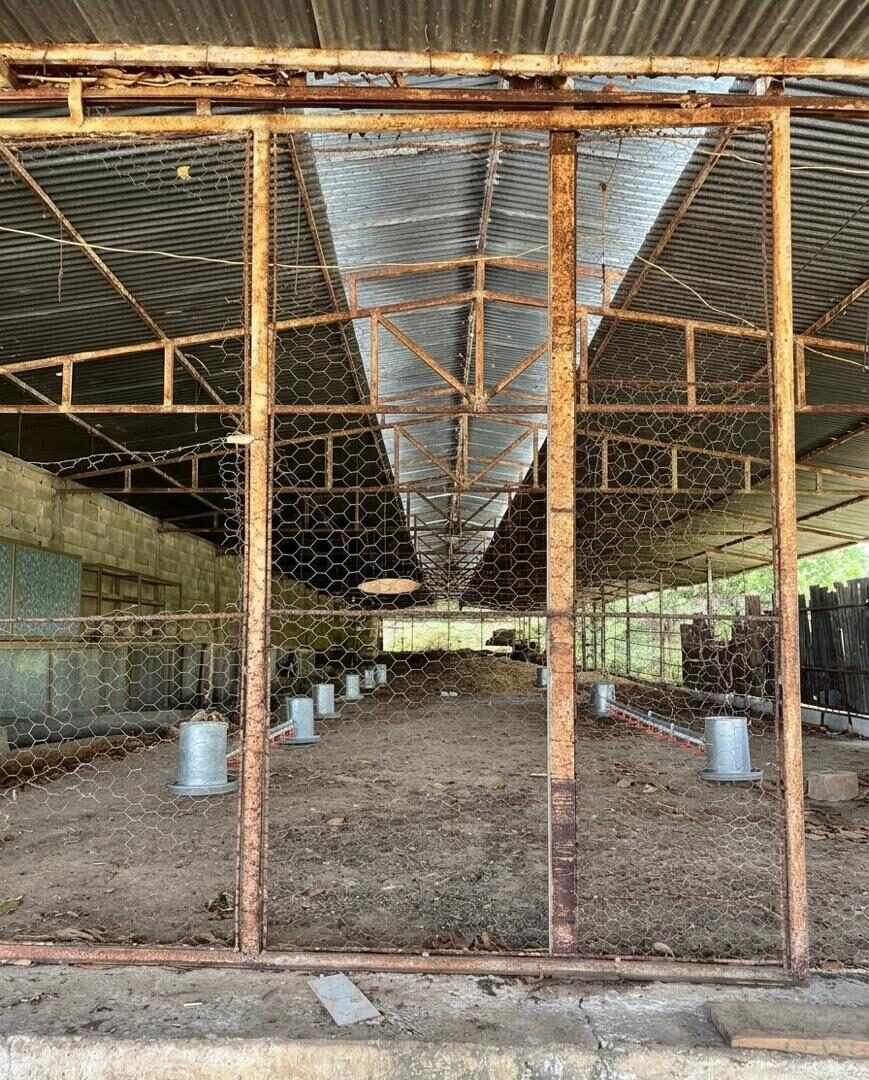 El galpón techado de 665 m²