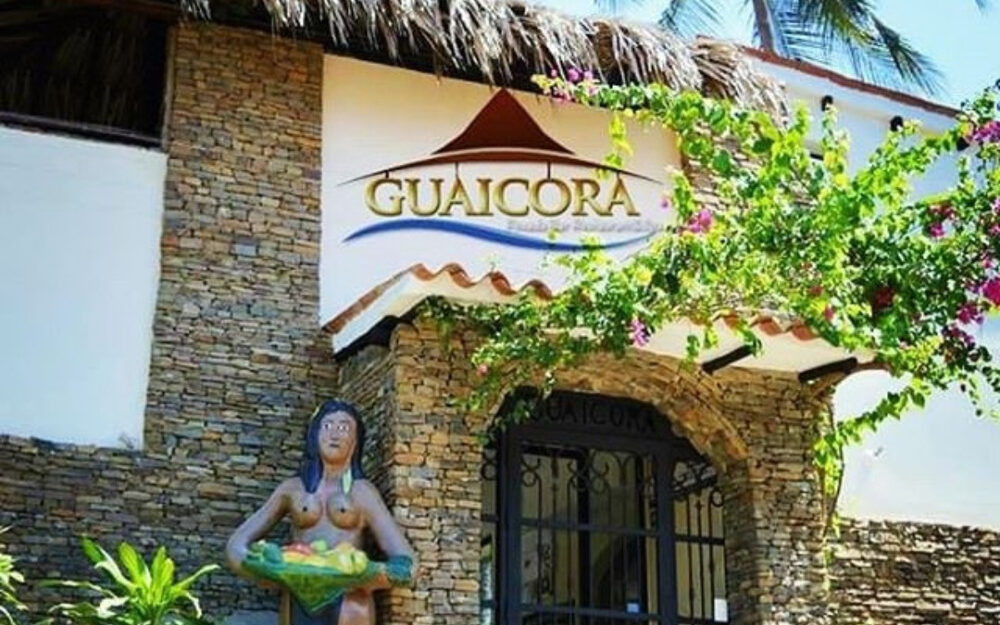 Entrada de la Posada Boutique Guaicora, en Playa El Agua