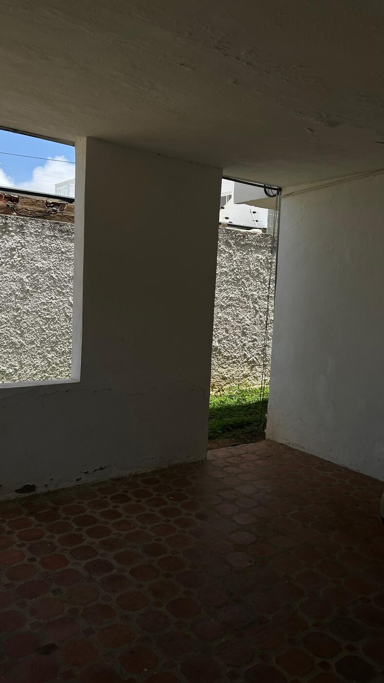 Un espacio de la planta baja, en obra gris