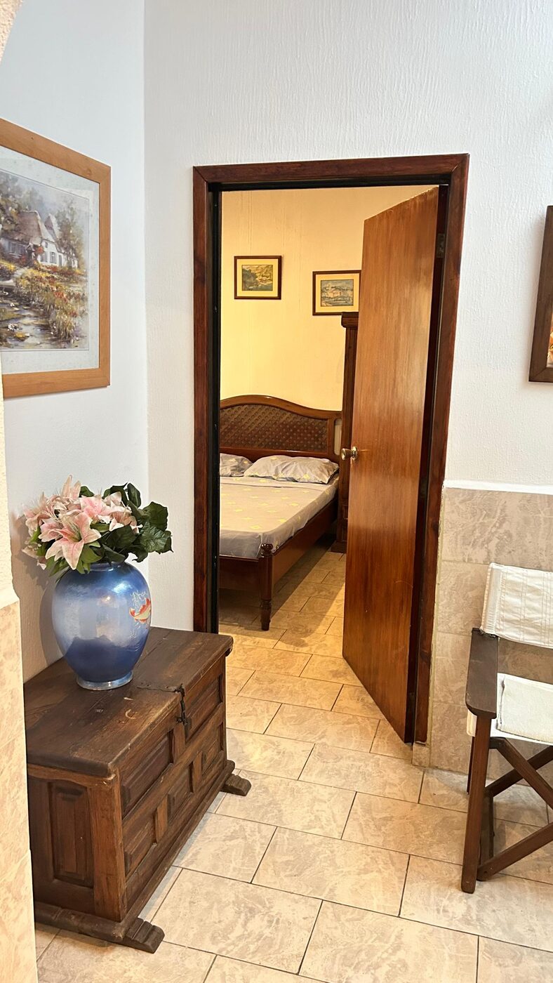 El paso hacia una de las habitaciones